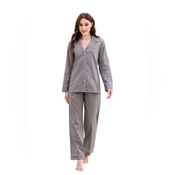 Richie House Women Cotton Pajamas Set Notch Collar Soft Sleepwear NWT in pkg - Picture 1 of 6